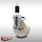 Service Caster 5'' SS Nylon Swivel 1-3/8'' Expanding Stem Caster with Brake SCC-SSEX20S514-NYS-TLB-138 - alternate 2
